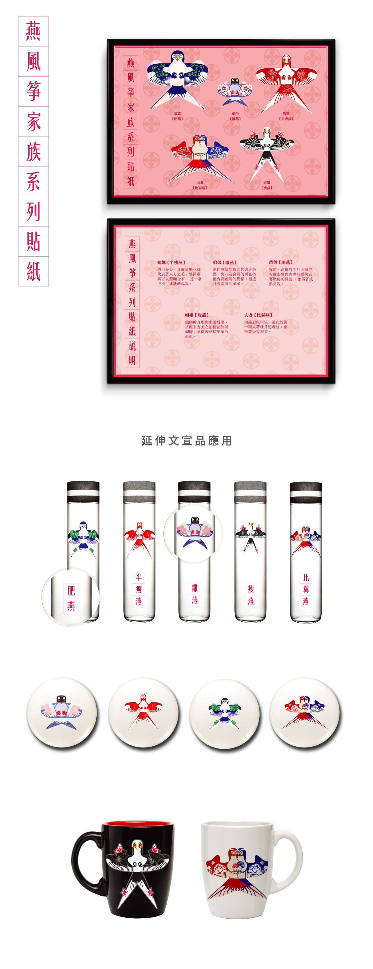 燕風箏家族系列貼紙